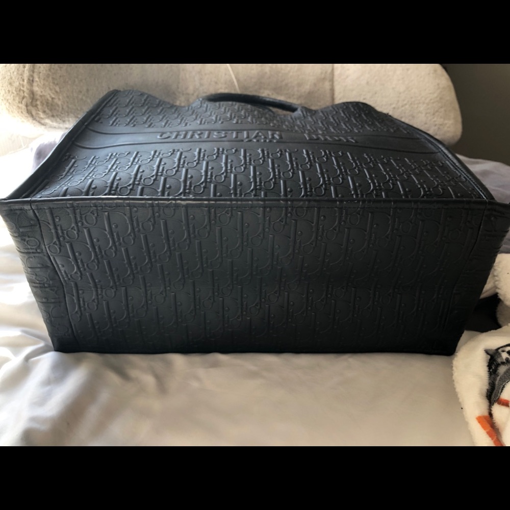 AUTHENTIC rare Dior book tote black leather - Picture 4 of 7